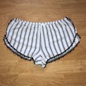 4 for $20✨ Black & White Striped Sleep Shorts